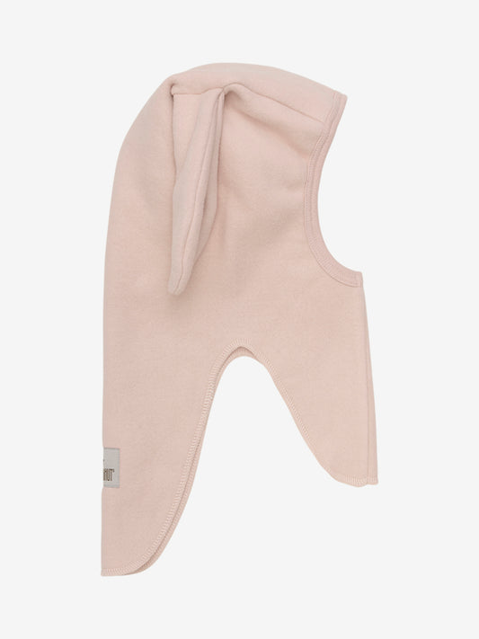Balaclava Ears Cotton Fleece - Mahogany Rose
