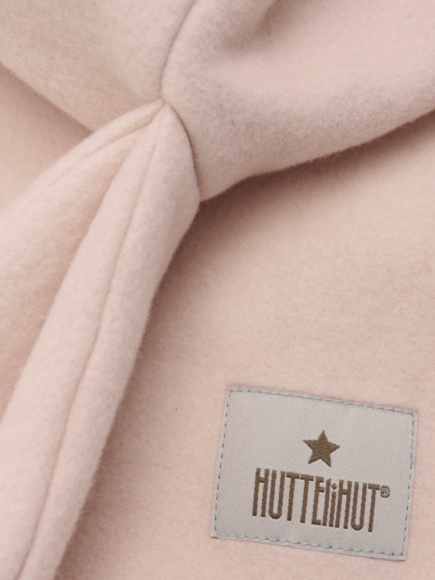 Balaclava Ears Cotton Fleece - Mahogany Rose