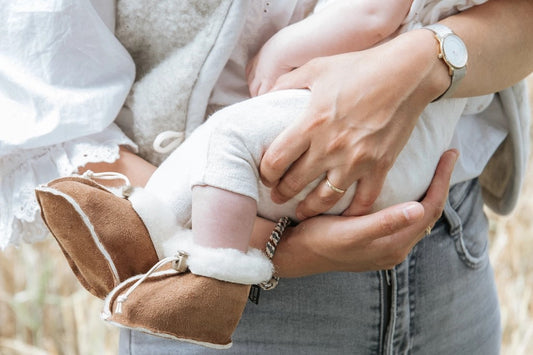 Chaussons Bébé Velours Doublure 100% Laine