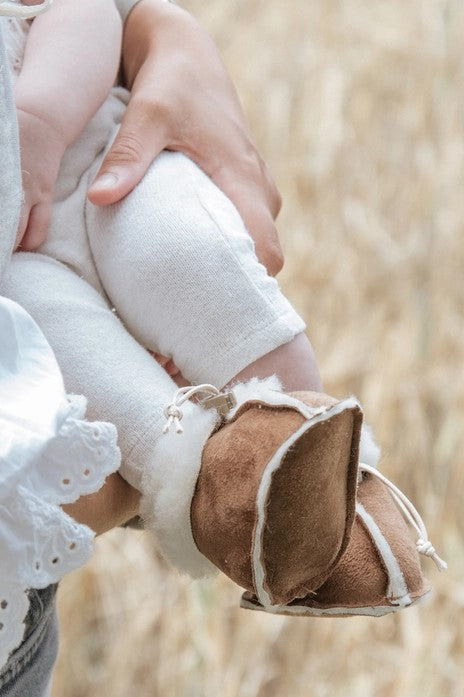 Babyschuhe Kico Label Velours mit 100 % Wollfutter