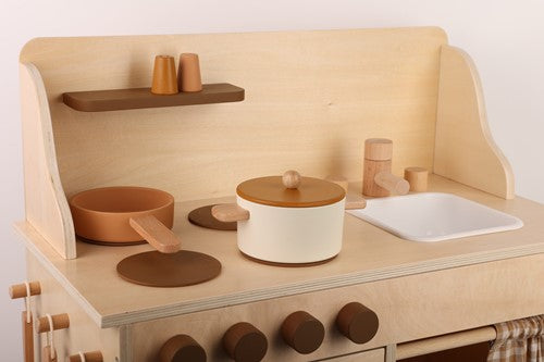 Houten speelkeuken met accessoires