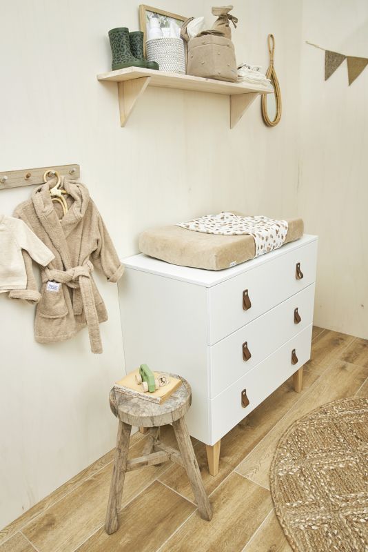 Aankleedkussen hoes Velvet - Sand 50x70 cm