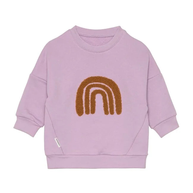 kids sweater little gang rainbow lilac