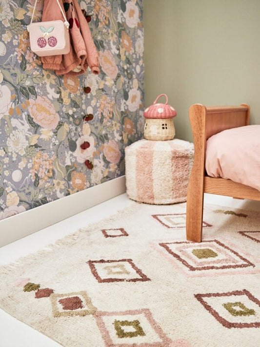 Vloerkleed Liz Pink Aubergine