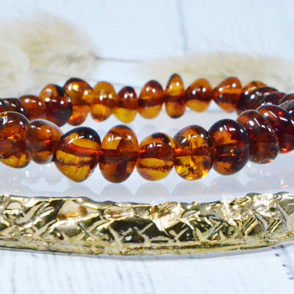 Armband voor volwassenen Amber Cognac