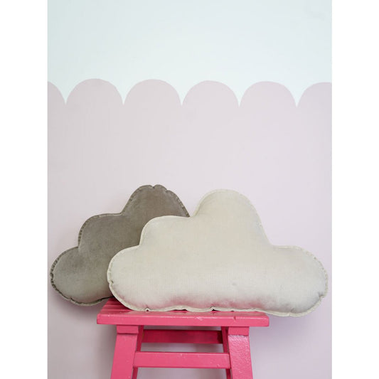 Fluweel Wolkenkussen voor babykamer "Creme"