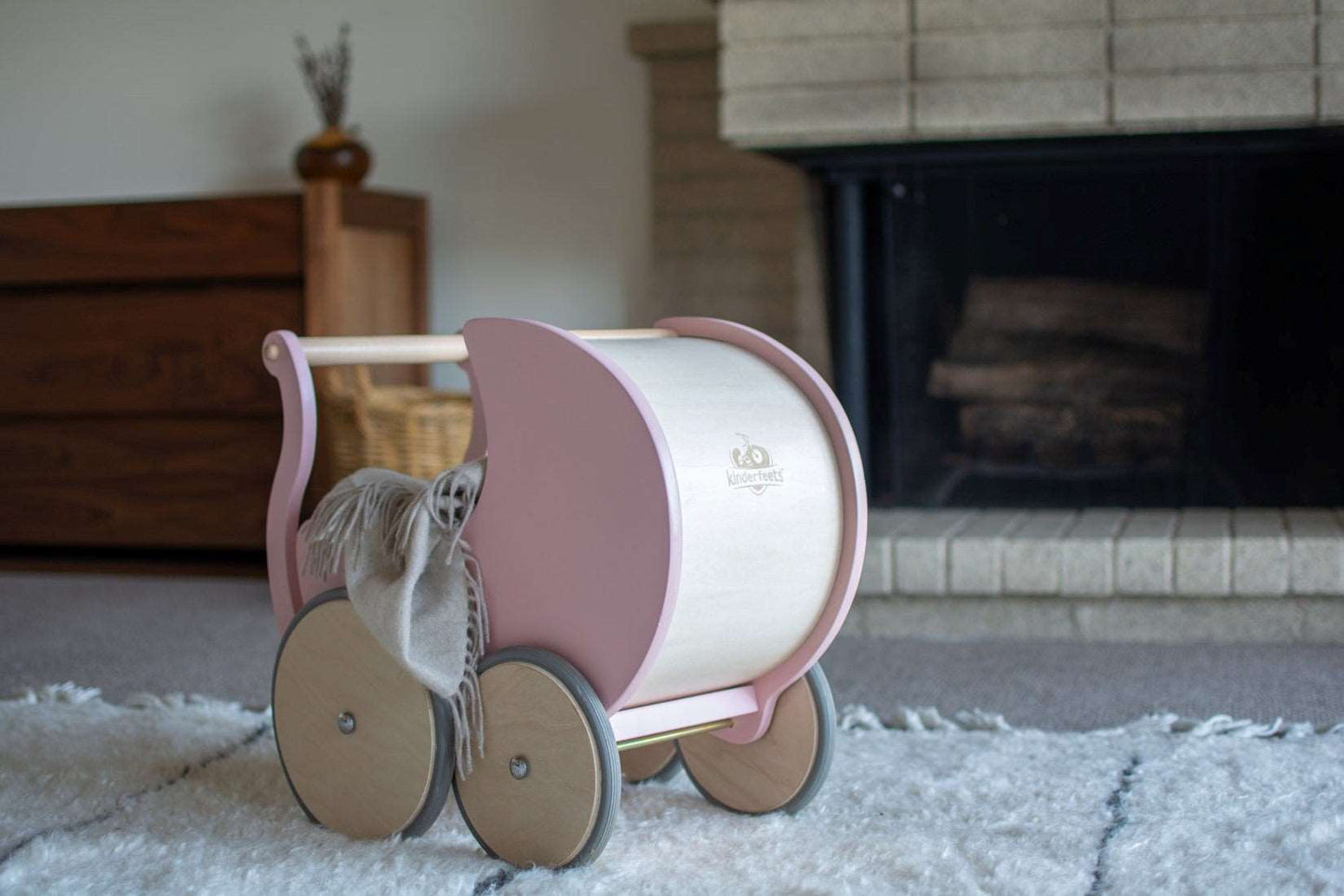 Kinderfeets poppenwagen Rose