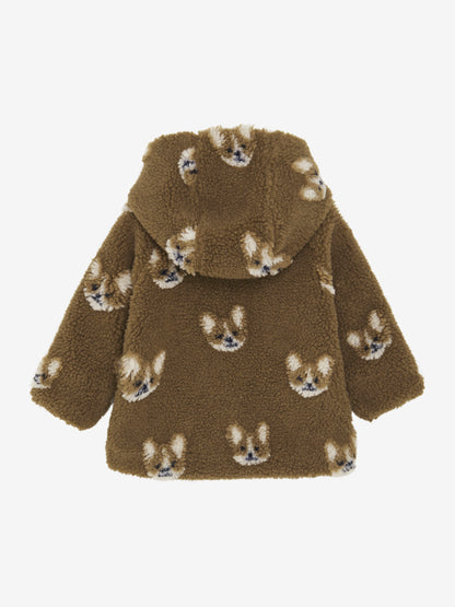 Jacket Teddy w. Lining - Sepia