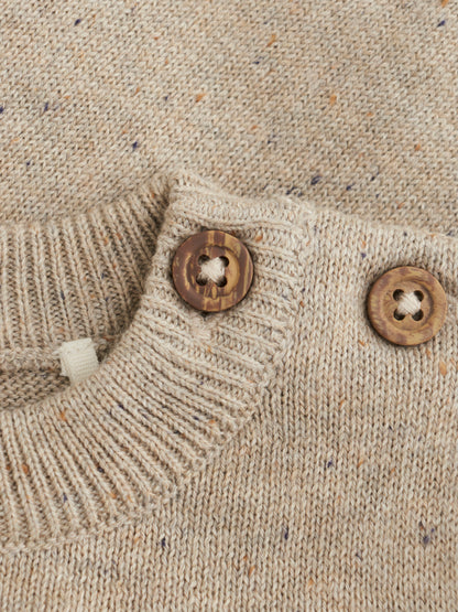 Pullover Knitted little koala - Beige Melange