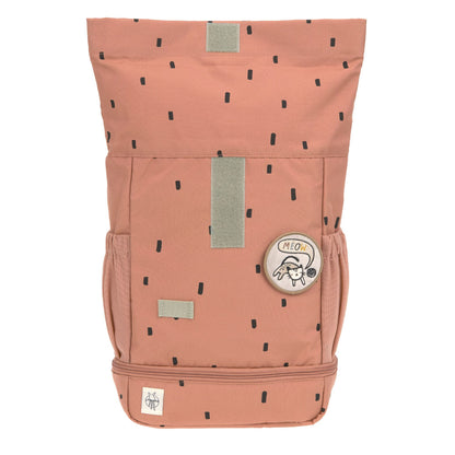 Mini Rolltop Backpack - Happy Prints, caramel