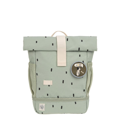 Mini Rolltop Backpack Happy Prints light olive