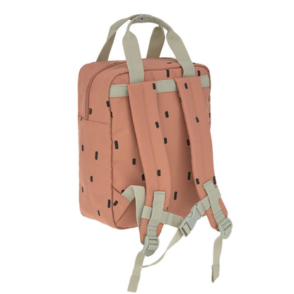 Mini Square Backpack - Happy Prints, caramel