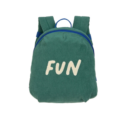 Tiny Backpack Cord - Little Gang, Fun ocean green