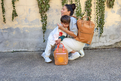 Little One & Me Square Backpack - Small, caramel