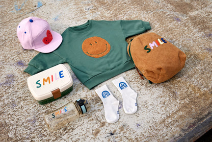 Lunch Set (Lunchbox & Drinking Bottle) - Little Gang, Smile Milky