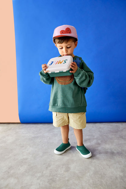 Lunch Set (Lunchbox & Drinking Bottle) - Little Gang, Smile Milky