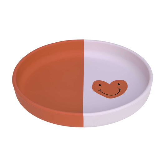 Silicone Plate - Happy Rascals, Heart lavender