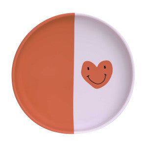 Silicone Plate - Happy Rascals, Heart lavender