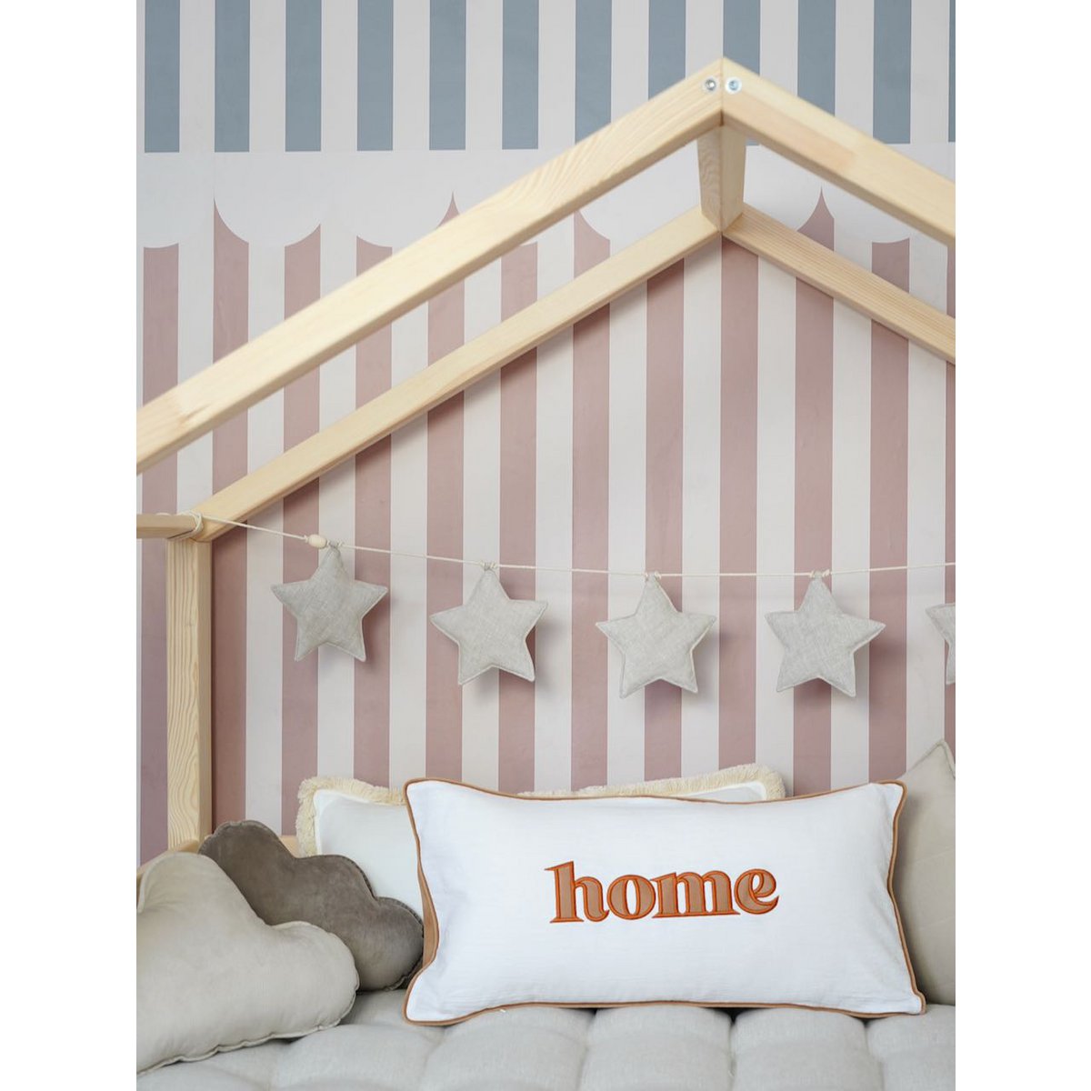 Fluweel Wolkenkussen voor babykamer "Creme"