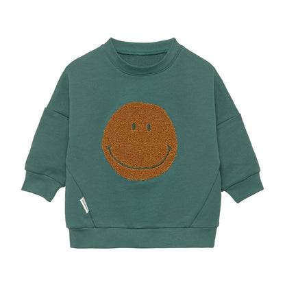 Sweater Little Gang- Smile - Ocean Green