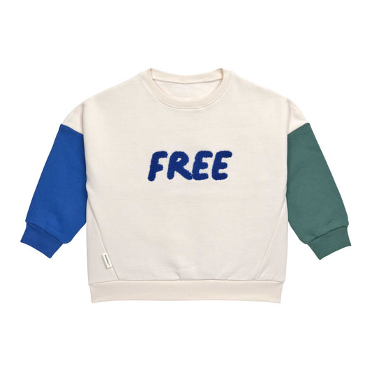 Kids Sweater GOTS Little Gang Free milky