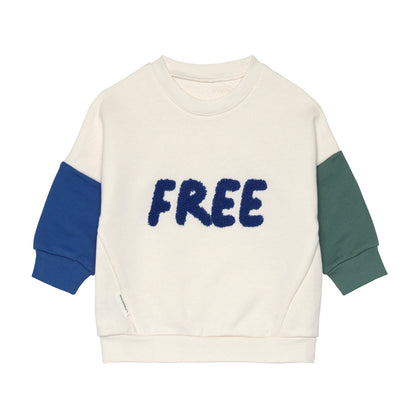 Kids Sweater GOTS Little Gang Free milky