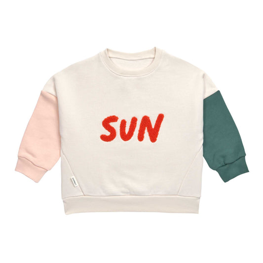 Kids Sweater GOTS Little Gang Sun milky