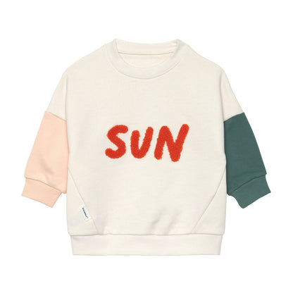 Kids Sweater GOTS Little Gang Sun milky