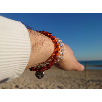 Armband voor volwassenen Amber Cognac