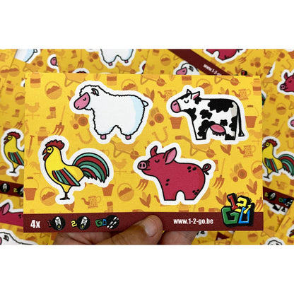 Schoenstickers - hulp voor links en rechts aantrekken - 14 varianten