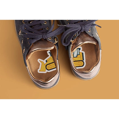 Schoenstickers - hulp voor links en rechts aantrekken - 14 varianten