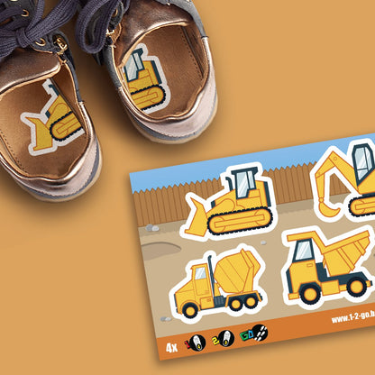 Schoenstickers - hulp voor links en rechts aantrekken - 14 varianten