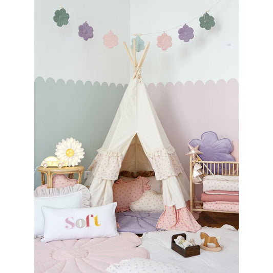 Set Tipi-tent voor kinderen met mat "Vergeet-mij-niet"