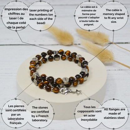 Brown Tiger Eye - Borstvoeding armband