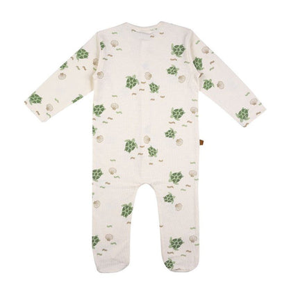 Schildpad Onesie AOP | Gebroken wit