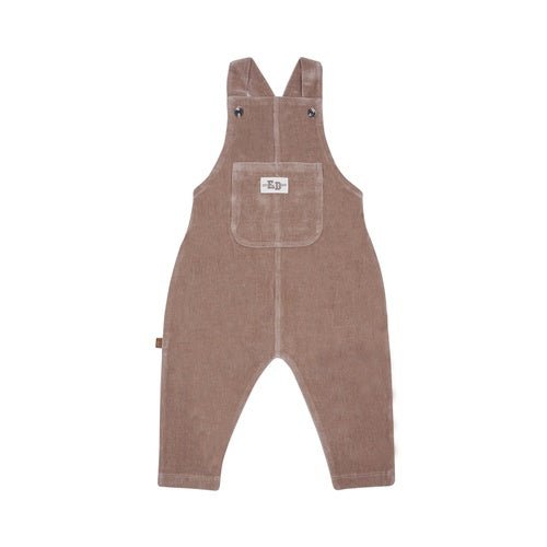 Smart Club tuinbroek fluwelen ribcorduroy baby | Bruin