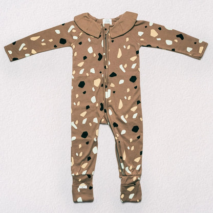 Mocha Pebbles Baby-Pyjama mit Reißverschluss 
