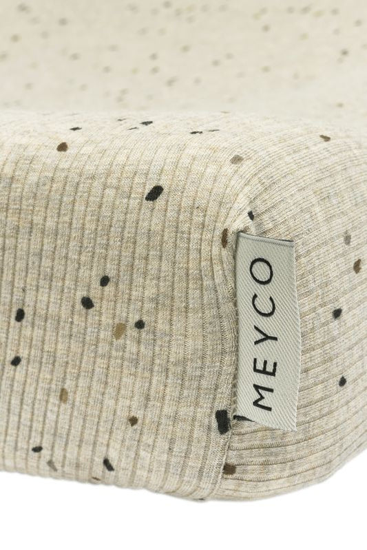 MEYCO aankleedkussenhoes Rib Mini Spot Sand