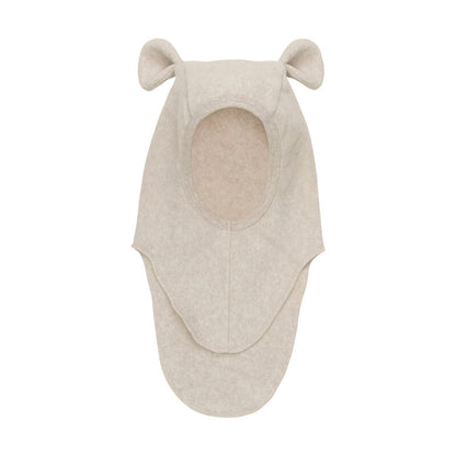 Balaclava Cotton Fleece Bear Ears - Camel Melange