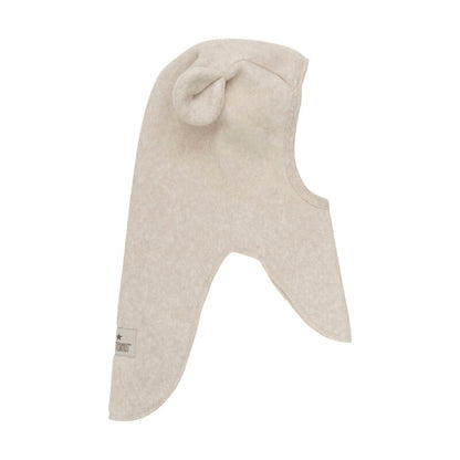 Balaclava Cotton Fleece Bear Ears - Camel Melange