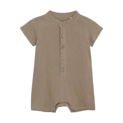 HUTTEliHUT - zomer Playsuit  Mousseline - Bruin