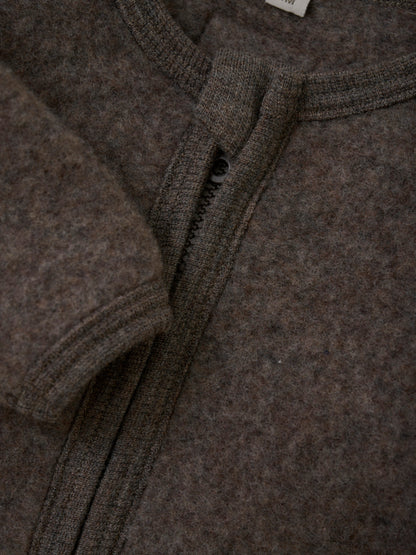 Jacket Wool Fleece - Brown Melange