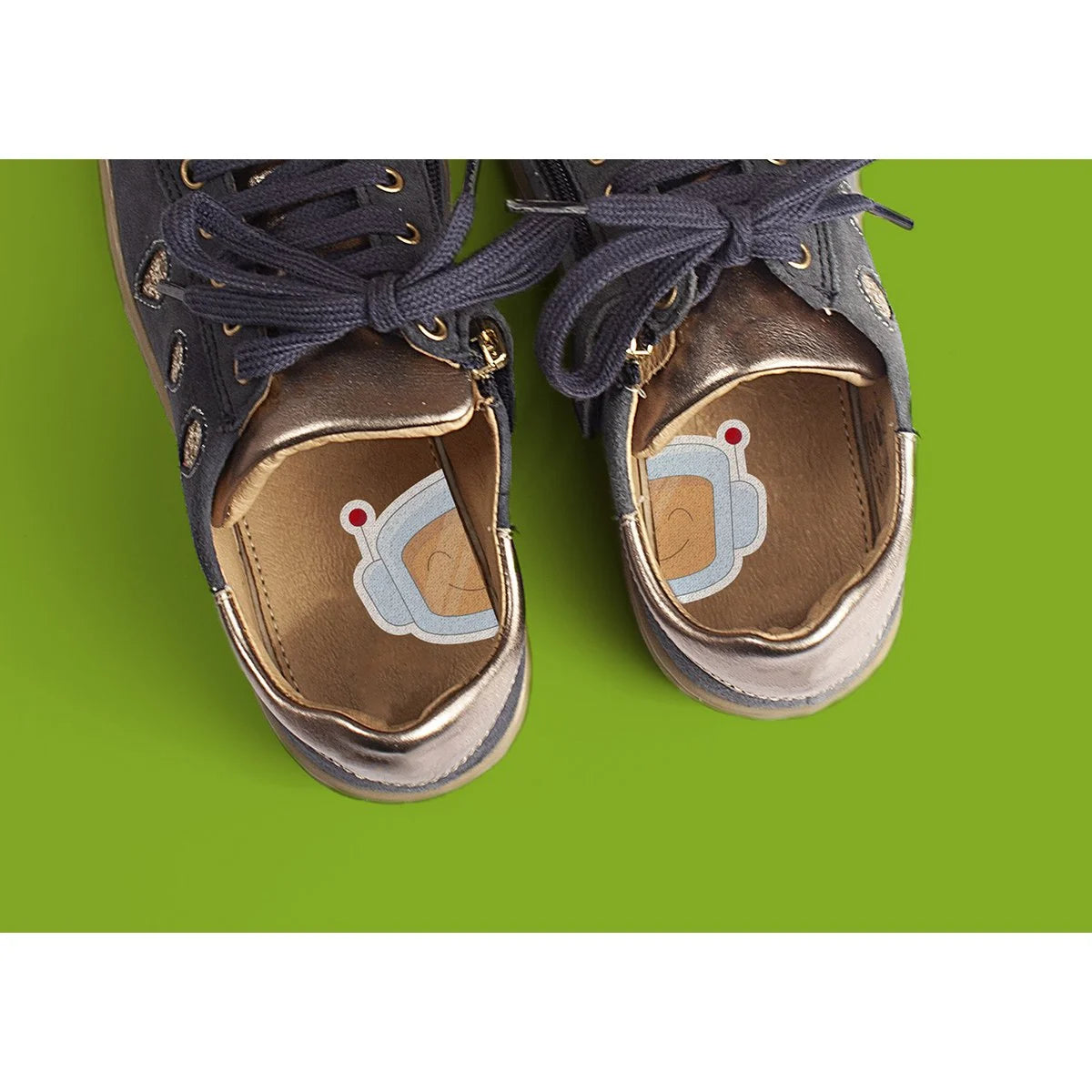 Schoenstickers - hulp voor links en rechts aantrekken - 14 varianten