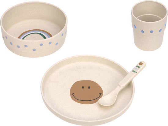 Kinder servies SET - Happy Rascals Smile sky blue