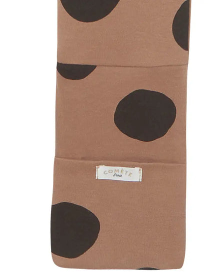 Baby-Pyjama mit Reißverschluss in Kastanienbraun