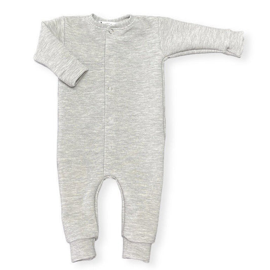 Newborn boxpakje rib light grey melange