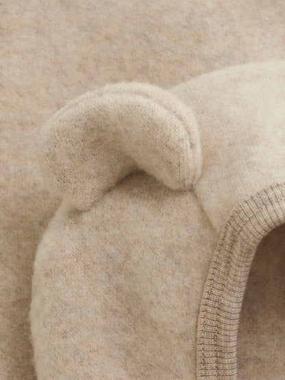 Jacket Ears Wool super soft - Camel Melange