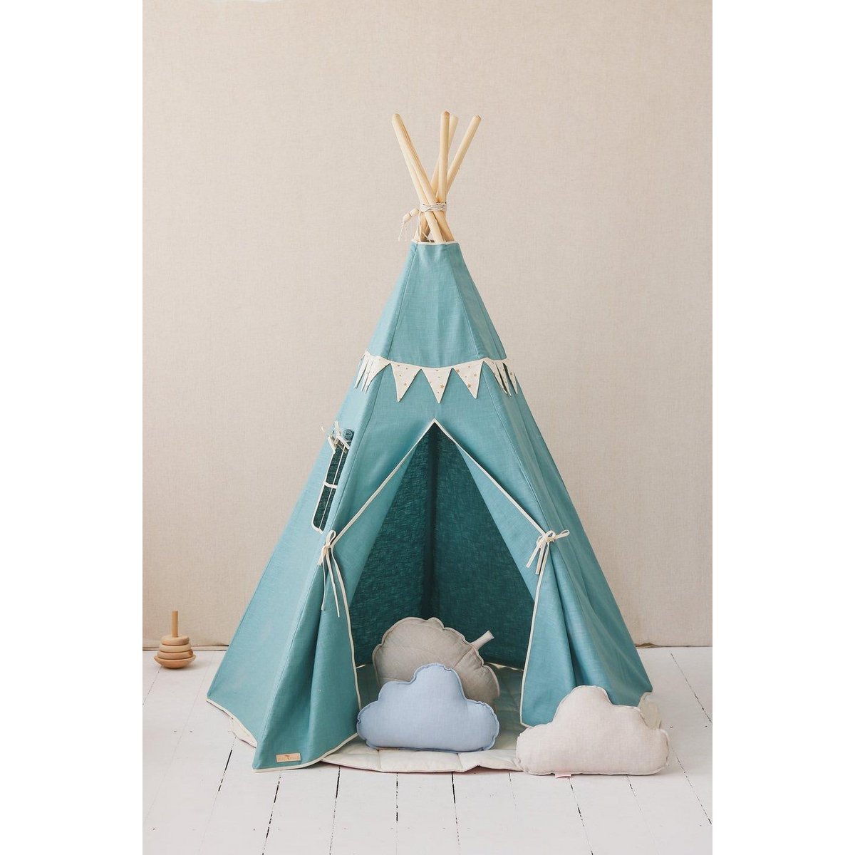 Tipi-tent "Gold Star" met guirlande