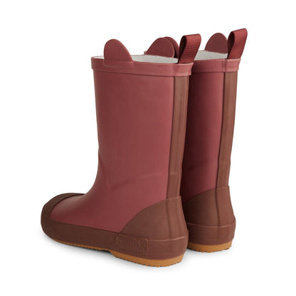 Anton animal rubberboots-Mahogany