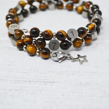 Brown Tiger Eye - Borstvoeding armband